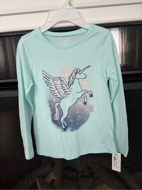 ✨🌸🦄 NWT Carter's Long-Sleeve Unicorn shirt